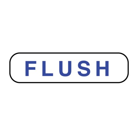 Nevs Flush - White W/ Dk Blue 3/8" x 1-1/2" PAUXW-0027